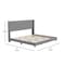 Flash Furniture Gray Queen Platform Bed with Headboard YK-1078-GY-K-GG - alternate 2